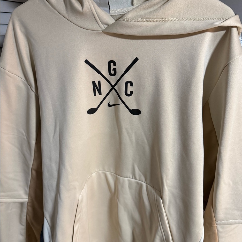 Nike Men’s Cream Crewneck Hoodie Golf edition